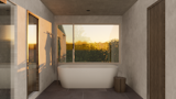 Bath Room, Porcelain Tile Floor, Recessed Lighting, Concrete Wall, and Freestanding Tub Cold Plunge  Photo 1 of 6 in The Sauna House by Ario Studio