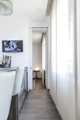 Kitchen, Marble Counter, and Dark Hardwood Floor Kitchen  Photo 7 of 11 in Magenta Apartment by Quarta & Armando