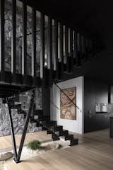 Staircase, Metal Tread, Glass Railing, and Metal Railing  Photo 7 of 11 in Onyx - Unapologetically Bold by Nicquel