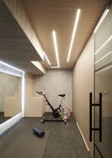 old storage space turned into a home executive gym