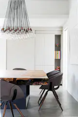 Detail of Dining Table & Chandelier