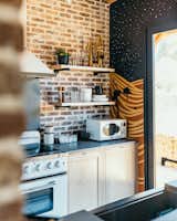 Fully stocked kitchen, including coffee and tea station.