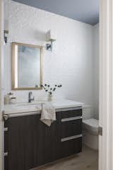 Bath Room, Drop In Sink, Engineered Quartz Counter, and Light Hardwood Floor Powder Bath  Photo 10 of 28 in Project Carmelina by Jubilee Interiors