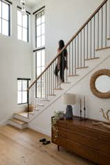 Stairway and entry console with large windows