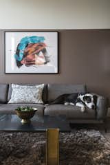 Graphic art and a sofa so comfy it’s worth barking about.