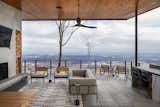 Outdoor, Back Yard, Wire Fences, Wall, Metal Fences, Wall, Large Patio, Porch, Deck, and Hanging Lighting  Photo 20 of 21 in barhaus by HK Architects