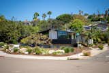 From the Southeast, this image places the context - a delightful 10,500 square foot suburban lot witnessed by all passersby as they enter the Del Cerro neighborhood.