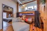 Loft was built with reclaimed wood from the original roof. 