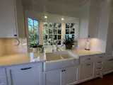 Detail of Kitchen sink bay window.  