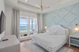 Bedroom with beach views