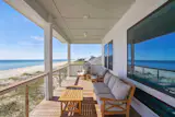 Patio overlooking the beach 