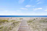 Walkway to access the beach from the house 