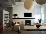A full view of the living/dining space