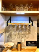 Bar with fun glasses from local wineries and events