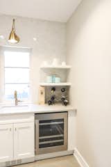 Butler's pantry with built in Gaggeneau coffee machine with coffee cup warmer, Subzero fridge drawer, dishwasher and wine cooler 