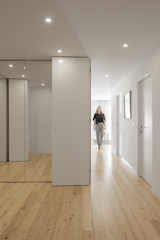 Hallway and Light Hardwood Floor  Photo 18 of 44 in Campolide Apartment by Inês Brandão Arquitectura