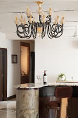 Dining Room, Bar, Pendant Lighting, Lamps, Marble Floor, Stools, and Ceiling Lighting  Photo 12 of 19 in Serendipity by AVG Architecture En Interiors