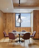 Dining Room, Ceiling Lighting, Pendant Lighting, Chair, Medium Hardwood Floor, and Table  Photo 6 of 15 in BG APARTMENT by ASHO MX