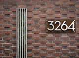 patterned brick with midcentury modern house number 3264