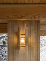 Custom sconce in Grotto House by Greenway Studio