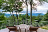 The homeowners purchased this property specifically for the views. Located in the Mad River Valley of Vermont's Green Mountains, the site boasts views of the Sugarbush ski resort. 