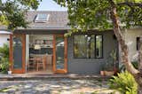“Working around the two mature trees in the yard was important,” Brian says. “In the summertime, we get a big, beautiful canopy of leaves that provide shade, and in the winter, when the leaves fall, we get a nice amount of sun.” In addition to the trees, zoning requirements—the house could be no larger than 600 square feet or take up more than 30% of the yard—impacted the final design. 
