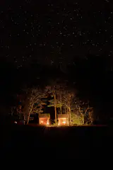 The property's remote location—away from city light pollution—makes it ideal for star-gazing. 