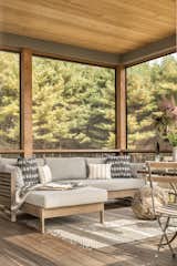 Seasonal screened porch vignette