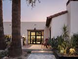Outdoor, Gardens, Tile Patio, Porch, Deck, Shrubs, Landscape Lighting, Walkways, and Back Yard Saltillo tile is complemented with Spanish deco tile.  Photo 14 of 21 in Historic Phoenix Modern Transformation by Elaina Verhoff