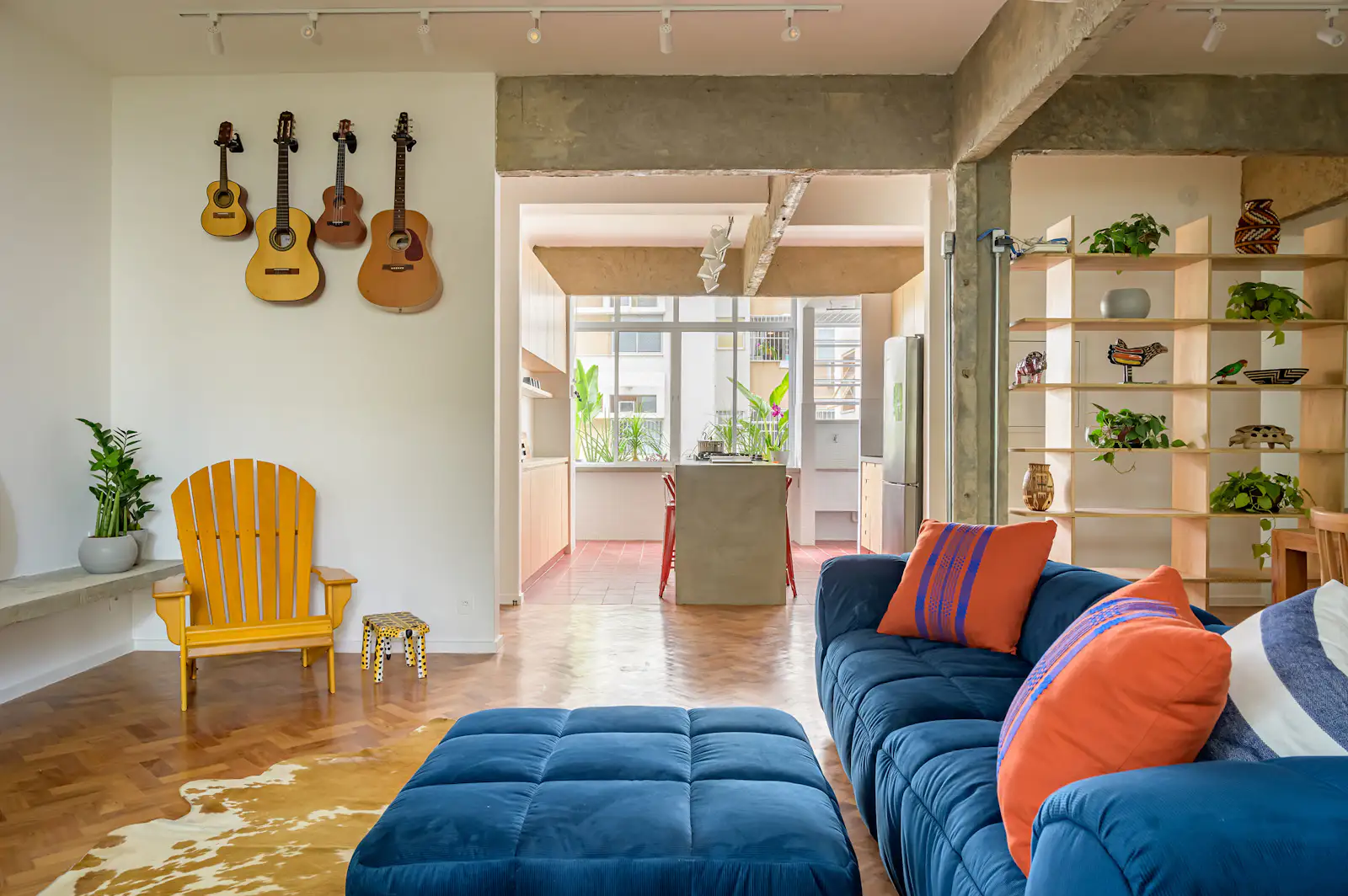 Picture of Photo 2 of 16 in A Renovation Reveals Hardwood Floors and Concrete ...