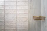 Bath Room Gold Pattern Wall Tiles, Bathroom  Photo 9 of 10 in Pre-War Co-Op Apartment Renovation by Chapter by chapter