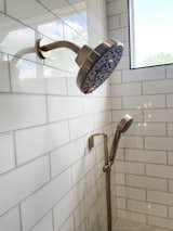 Champagne bronze showerhead and shower system