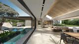  Clean lines, natural materials, and expansive glazing blur the boundary between the interior and exterior. 
