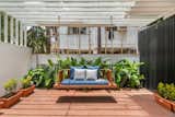 porch with swing