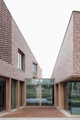 Exterior, House Building Type, Wood Siding Material, Green Roof Material, Brick Siding Material, and Flat RoofLine  Photo 1 of 15 in House Hh by a2o architecten