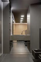 Bath Room, Accent Lighting, Ceiling Lighting, Wood Counter, and Floor Lighting  Photo 14 of 32 in RE APARTMENT by ZROBIM architects