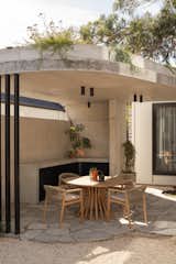 "As you look from the inside out, you see this quite hard architectural form of the concrete and steel columns but it's got this soft landscaping cascading down,