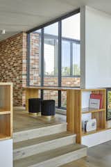 Office, Desk, Light Hardwood Floor, and Chair  Photo 8 of 15 in Glen Iris House by Jost Architects