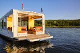 Exterior, Flat RoofLine, and Tiny Home Building Type  Photo 16 of 18 in Solar + Design = Tiny Home on the Water by Crossboundaries