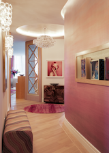 Hallway and Light Hardwood Floor Foyer  Photo 6 of 6 in Passion in Pink by Leslie Nelson