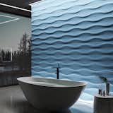 Bath Room  Photo 3 of 11 in Waterproof gypsum 3D panels by Wall Deco