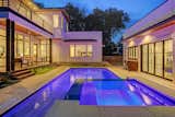 Evening View of Pool to Master Bedroom