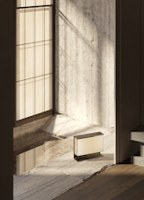 The window is designed in a traditional Japanese style, which highlights the beautiful dialogue between sunlight and water.