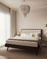 Bedroom  Photo 12 of 20 in Neoclassical apartments in Warsaw by Sence Architects by SENCE ARCHITECTS