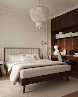 Bedroom  Photo 13 of 20 in Neoclassical apartments in Warsaw by Sence Architects by SENCE ARCHITECTS
