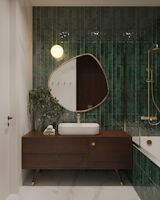 Bath Room  Photo 17 of 20 in Neoclassical apartments in Warsaw by Sence Architects by SENCE ARCHITECTS