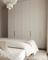 Bedroom  Photo 16 of 20 in Neoclassical apartments in Warsaw by Sence Architects by SENCE ARCHITECTS