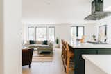 The new open floor plan, where once there were dividing walls of each space. 