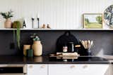 Black & White modern kitchen in renovated Southcott home 