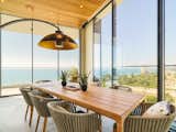 Balcony dining area at day time.